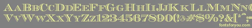 Ecuyerdax Font – Yellow Fonts on Gray Background