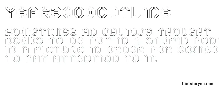 Year3000Outline Font