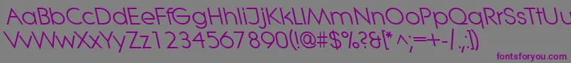 LitheleftyRegular Font – Purple Fonts on Gray Background