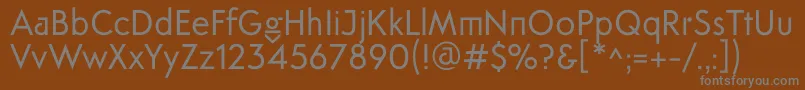 Шрифт FtanimaRegular – серые шрифты на коричневом фоне