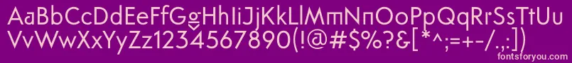Шрифт FtanimaRegular – розовые шрифты на фиолетовом фоне