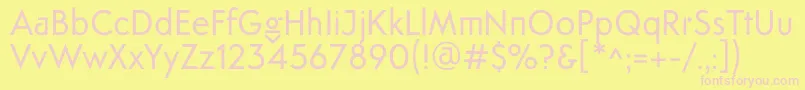 FtanimaRegular Font – Pink Fonts on Yellow Background