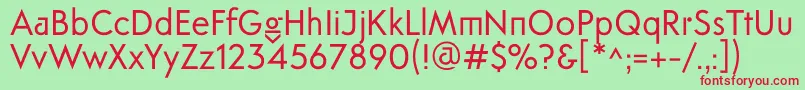 FtanimaRegular Font – Red Fonts on Green Background