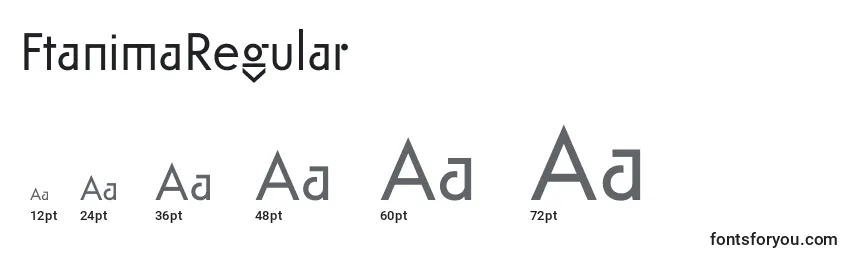Tailles de police FtanimaRegular