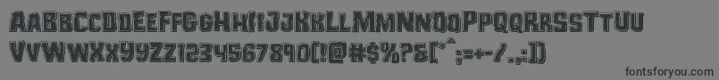 Monsterhunterbevel Font – Black Fonts on Gray Background