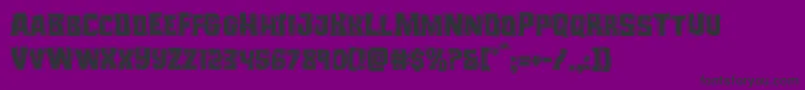 Monsterhunterbevel Font – Black Fonts on Purple Background