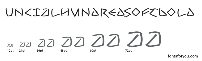 UncialhundredsoftBold Font Sizes