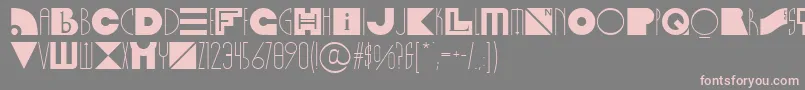 fuente LinotypefunnybonesOne – Fuentes Rosadas Sobre Fondo Gris