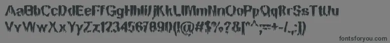 BnMansonNights Font – Black Fonts on Gray Background