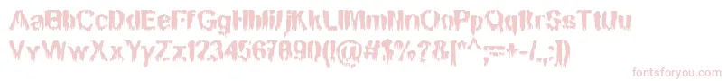 BnMansonNights Font – Pink Fonts on White Background