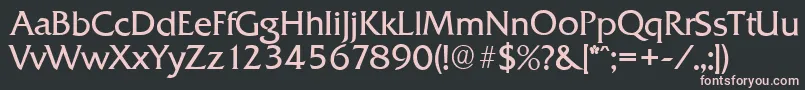 QuadratserialLightRegular Font – Pink Fonts on Black Background