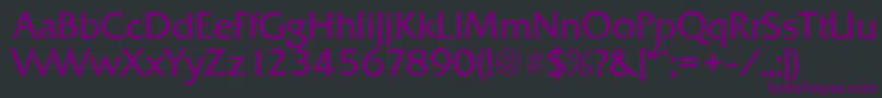 QuadratserialLightRegular Font – Purple Fonts on Black Background