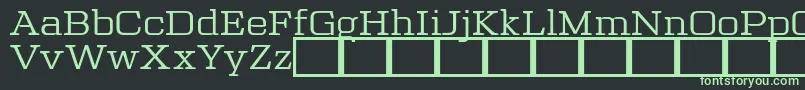 Więcej informacji o czcionce TrettonSerifDafontExclusiveVersion Czcionka TrettonSerifDafontExclusiveVersion – zielone czcionki na czarnym tle