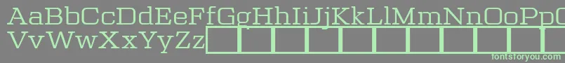 Police TrettonSerifDafontExclusiveVersion – polices vertes sur fond gris