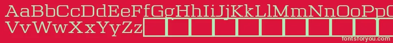TrettonSerifDafontExclusiveVersion Font – Green Fonts on Red Background