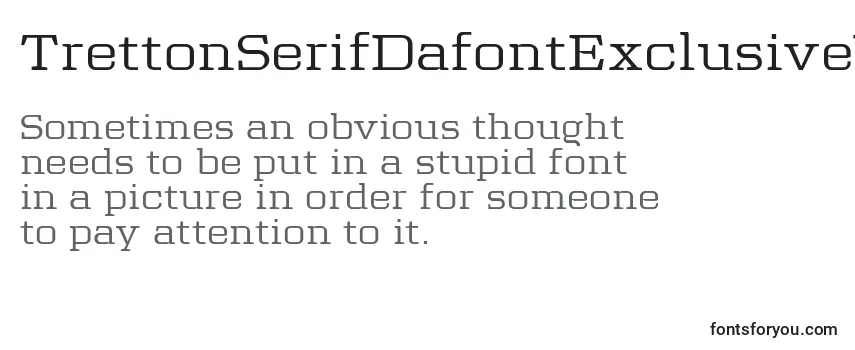 Review of the TrettonSerifDafontExclusiveVersion Font