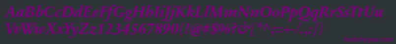 fuente SabonnextLtBoldItalic – Fuentes Moradas Sobre Fondo Negro