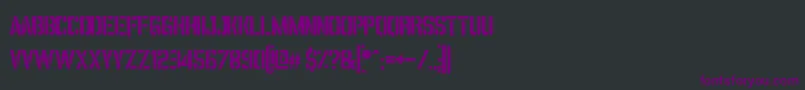 ItomiVincaStencil Font – Purple Fonts on Black Background