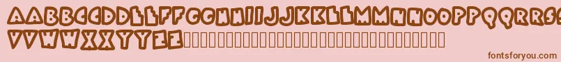 Bokai Font – Brown Fonts on Pink Background