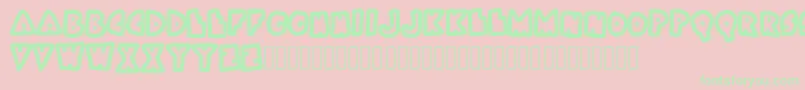 Bokai Font – Green Fonts on Pink Background