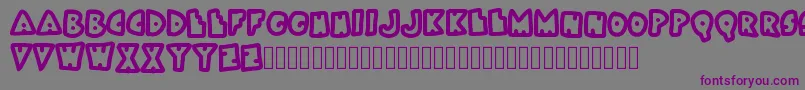 Bokai Font – Purple Fonts on Gray Background