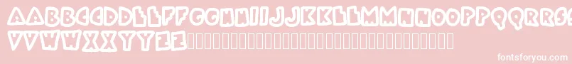 Bokai Font – White Fonts on Pink Background