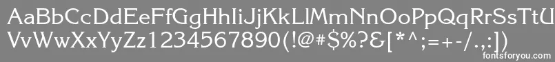 フォントKorinnagtt – 灰色の背景に白い文字