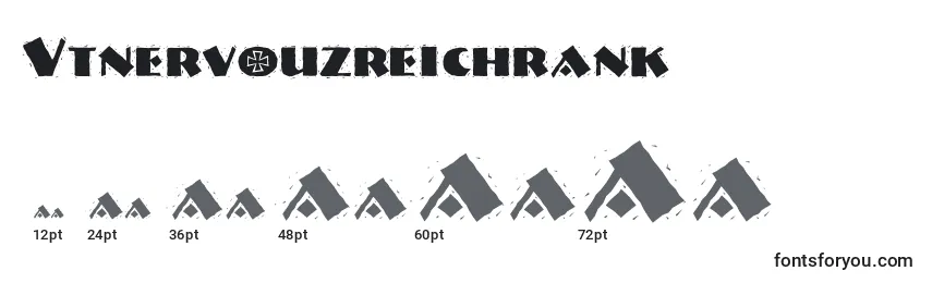 Размеры шрифта Vtnervouzreichrank