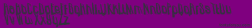 UzundurazDirty Font – Black Fonts on Purple Background