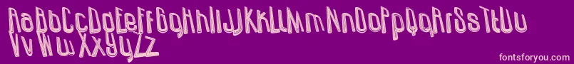 UzundurazDirty Font – Pink Fonts on Purple Background