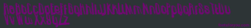 UzundurazDirty Font – Purple Fonts on Black Background