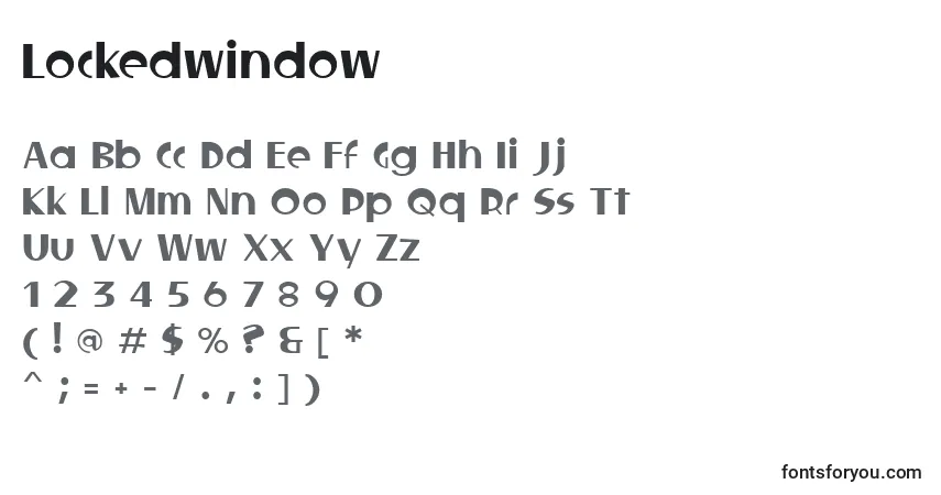 Lockedwindow Font – alphabet, numbers, special characters