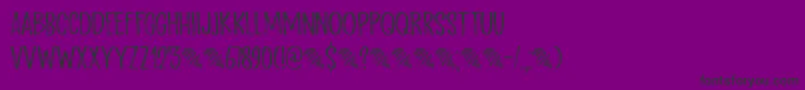 ScratchUpDemo-fontti – mustat fontit violetilla taustalla