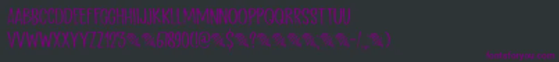 ScratchUpDemo Font – Purple Fonts on Black Background