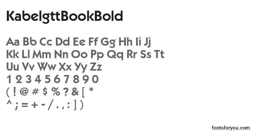 KabelgttBookBold-fontti – aakkoset, numerot, erikoismerkit