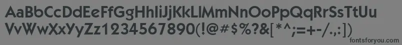KabelgttBookBold Font – Black Fonts on Gray Background