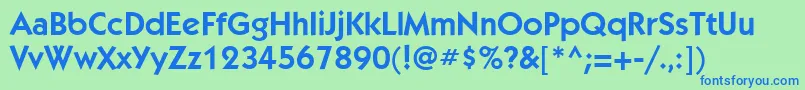 More about KabelgttBookBold Font KabelgttBookBold Font – Blue Fonts on Green Background