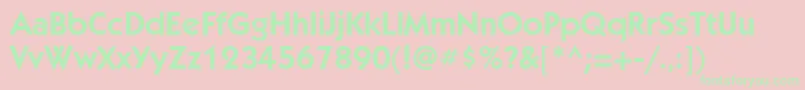 KabelgttBookBold Font – Green Fonts on Pink Background