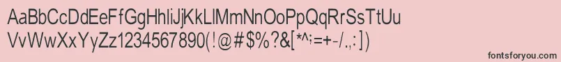 TempstN Font – Black Fonts on Pink Background