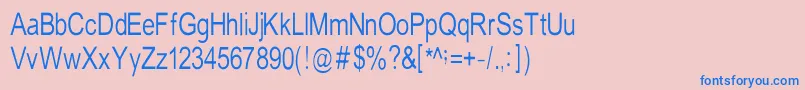 Шрифт TempstN – синие шрифты на розовом фоне