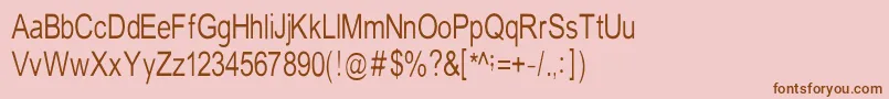 TempstN Font – Brown Fonts on Pink Background