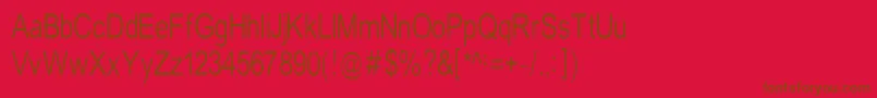 TempstN Font – Brown Fonts on Red Background