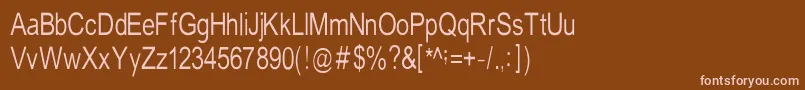 TempstN Font – Pink Fonts on Brown Background