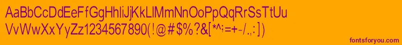 TempstN Font – Purple Fonts on Orange Background