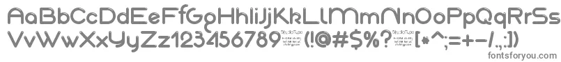 フォントAkajuDemo – 白い背景に灰色の文字