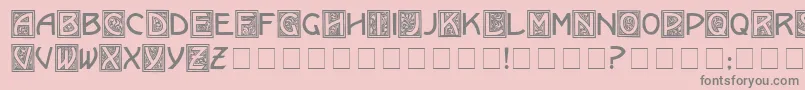 KramerMedium Font – Gray Fonts on Pink Background