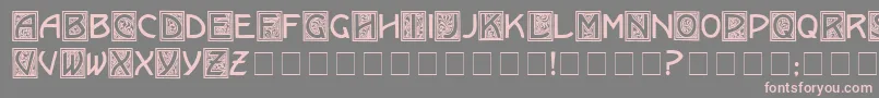 KramerMedium Font – Pink Fonts on Gray Background