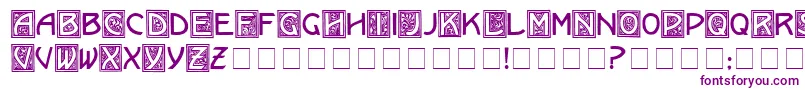 KramerMedium Font – Purple Fonts on White Background