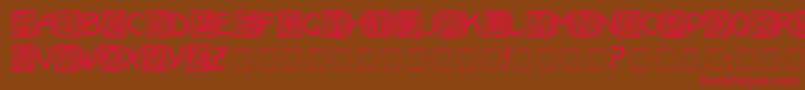 KramerMedium Font – Red Fonts on Brown Background