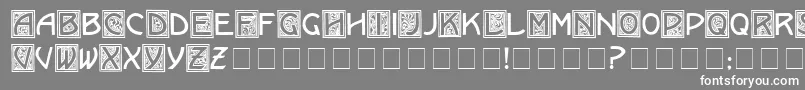 KramerMedium Font – White Fonts on Gray Background